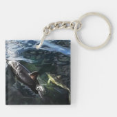 イルカの母と赤ちゃん キーホルダー (裏面)