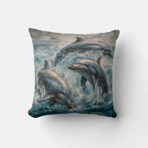 イルカの水の絵を描色