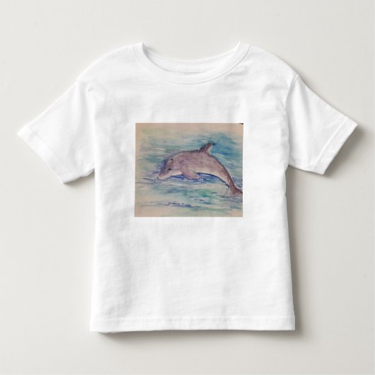 イルカの水色 トドラーTシャツ (正面)