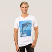 イルカの沈黙のダンス トライブレンドTシャツ (正面全面)