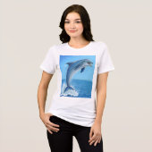 イルカの沈黙のダンス トライブレンドTシャツ (正面全面)