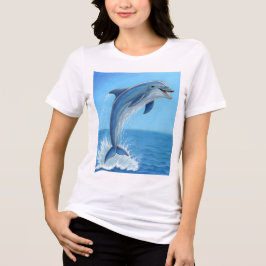 イルカの沈黙のダンス トライブレンドTシャツ