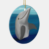イルカの海のオーナメント セラミックオーナメント (右)