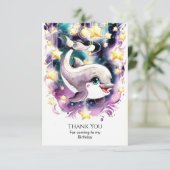 イルカの海の誕生日パーティー サンキューカード (スタンド正面)