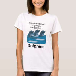 イルカの海洋哺乳類の友情 Tシャツ
