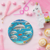 イルカの海漫画 ペーパープレート (パーティー)