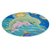 イルカの演劇 カッティングボード (角)