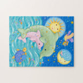 イルカの演劇 ジグソーパズル (横)