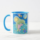 イルカの演劇 マグカップ (左)