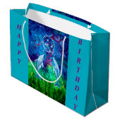 イルカの熟視のギフトバッグ ラージペーパーバッグ (裏面アングル)