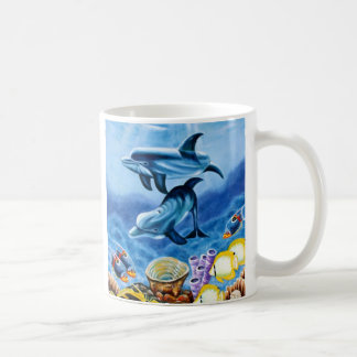 イルカの熱帯魚 コーヒーマグカップ