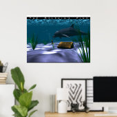 イルカの発見 ポスター (ホームオフィス)