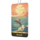 イルカの空気清浄剤は喜びをもたらす! カーエアーフレッシュナー (左)