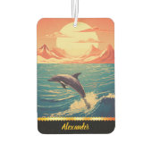 イルカの空気清浄剤は喜びをもたらす！ カーエアーフレッシュナー (裏面)