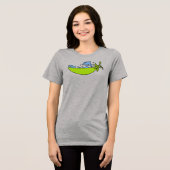 イルカの群れ パン トライブレンドTシャツ (正面全面)