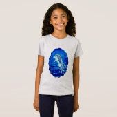 イルカの芸術の跳躍 Tシャツ (正面フル)