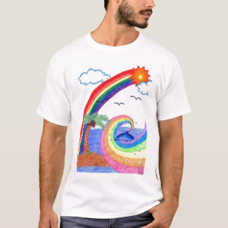 イルカの虹のTシャツ Tシャツ