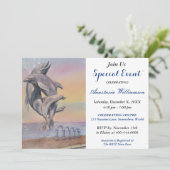 イルカの行先のパーティーのイベントの招待 招待状 (スタンド正面)