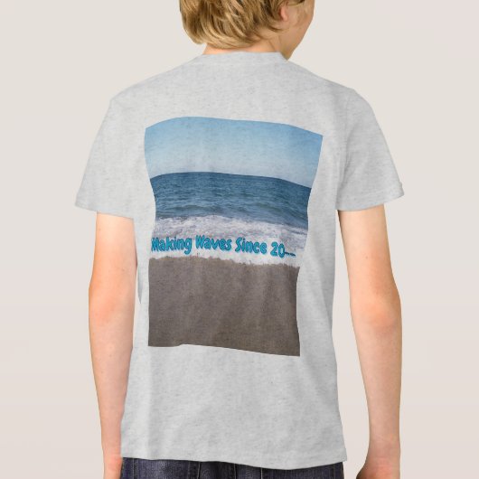 イルカの誕生日スプラッシュ トライブレンドTシャツ (裏面)