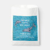 イルカの誕生日パーティーで海の中 フェイバーバッグ (正面)