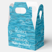 イルカの誕生日パーティーで海の中 フェイバーボックス (オープン)