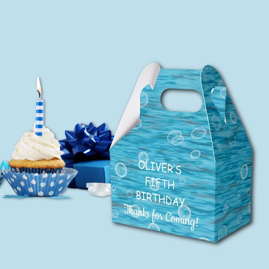 イルカの誕生日パーティーで海の中 フェイバーボックス