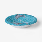 イルカの誕生日パーティーで海の中 ペーパーボウル (傾斜あり)