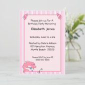 イルカの誕生日招待状 招待状 (スタンド正面)