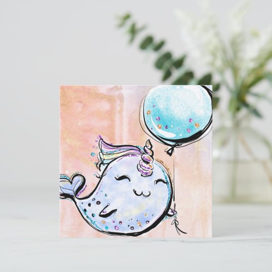 イルカの誕生日 招待状 (スタンド正面)