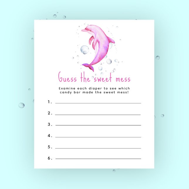 イルカの赤ちゃんシャワー甘い混乱ゲームを推測 (クリエイターアップロード済み)