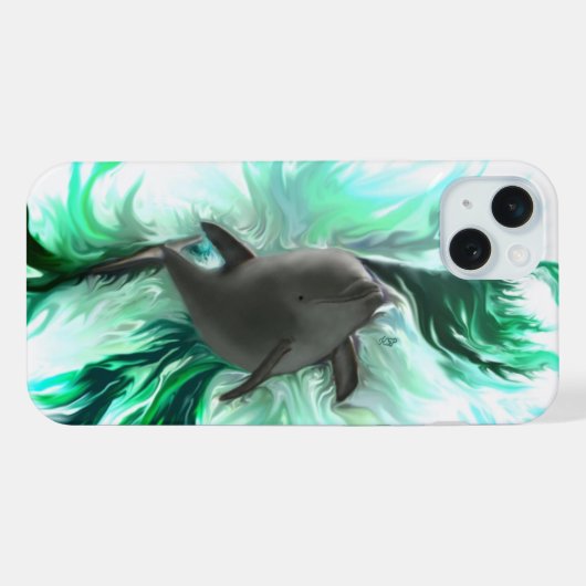 イルカの赤ちゃん iPhoneケース (裏面横)