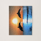 イルカの跳躍 ジグソーパズル (縦)