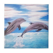 イルカの跳躍 タイル (正面)