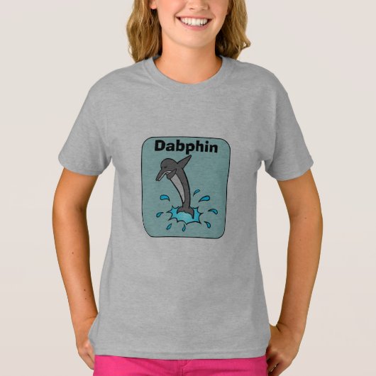 イルカの軽打 Tシャツ (正面)