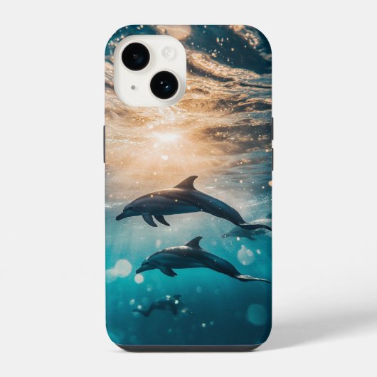 イルカのiPhone / iPadケース iPhoneケース (裏面)