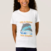 イルカのTシャツの方が生活に良い Tシャツ (正面)