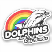 イルカはただのゲイサメ シール (正面)