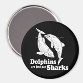 イルカはただのゲイサメ マグネット (正面/裏面)