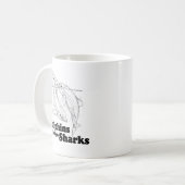 イルカはゲイのサメ コーヒーマグカップ (正面左)