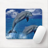 イルカはマウスパッドの喜びのために跳んでいる マウスパッド (マウス)