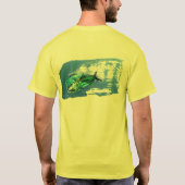 イルカはメスTを攻撃する。 Tシャツ (裏面)