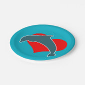 イルカは紙皿をlove ペーパープレート (アングル)