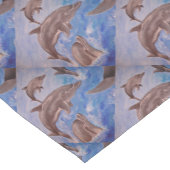 イルカよくはしゃぐの莢 ショートテーブルランナー (コーナー)