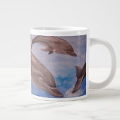 イルカよくはしゃぐの莢 ジャンボコーヒーマグカップ (右)