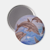 イルカよくはしゃぐの莢 マグネット (正面/裏面)