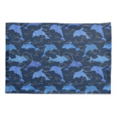 イルカよくはしゃぐ類 枕カバー (裏面-左)