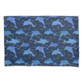 イルカよくはしゃぐ類 枕カバー (正面左)