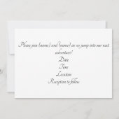 イルカをテーマにした結婚式招待状 招待状 (裏面)