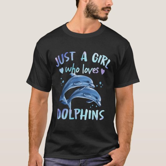 イルカを愛しているだけの人 Tシャツ (正面)