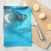 イルカを救って下さい キッチンタオル (四つ折り)